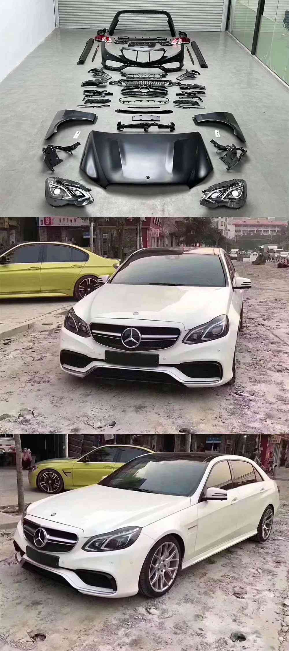 E-Class W212 front and rear bumpers