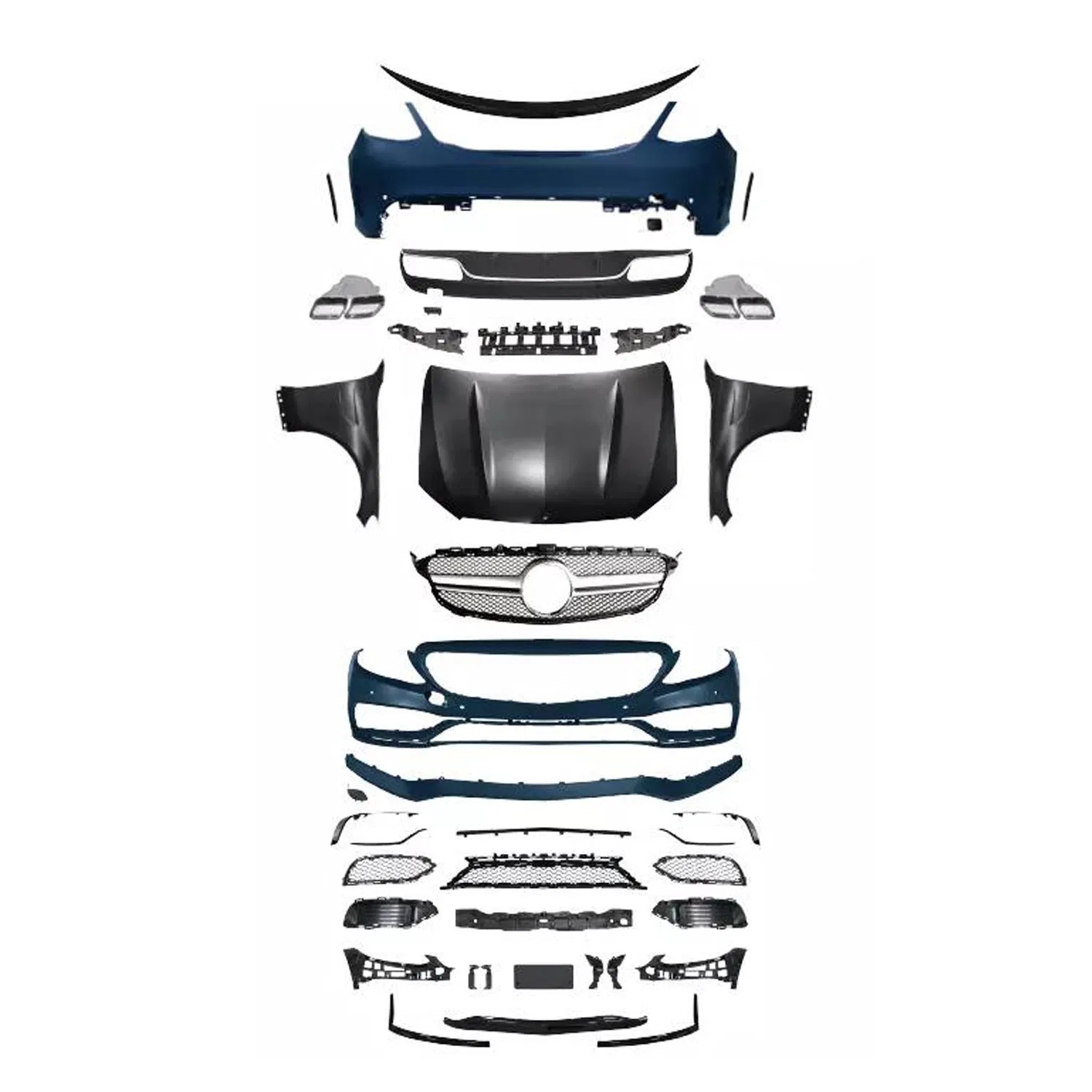 C63 AMG style front bumper